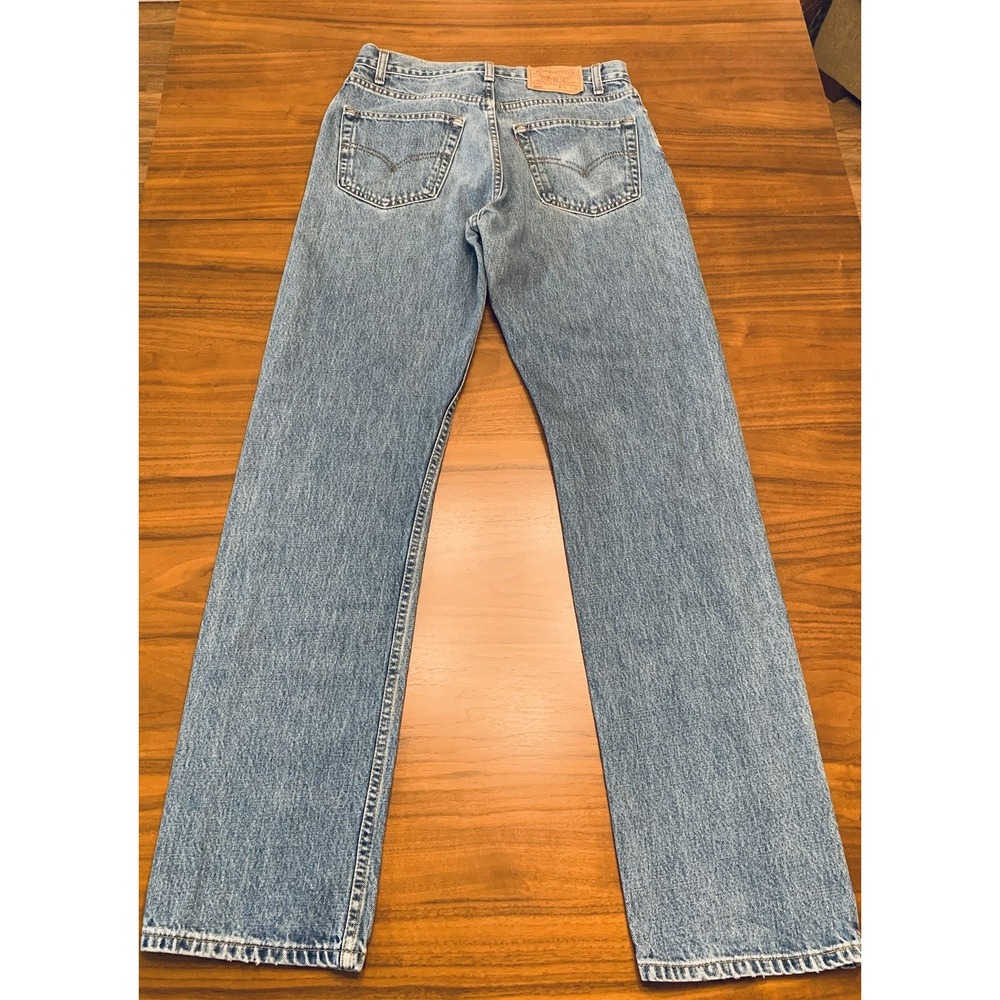 Vintage 90s Levis 505 Jeans Mens 31x34 Blue Straight Red Tab Patch Canada Made
